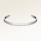 Bangle armband i silver med blank utsida, plats för personlig gravyr