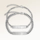 Pararmband, par av tvÄ bar armband i silver med personlig gravyr, frÄn Mon Chou