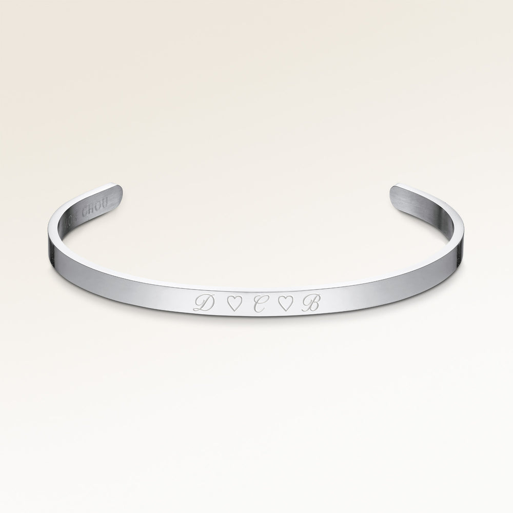 Bangle Armband - Gravyr (Silver)