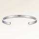Bangle armbånd i sølv uden gravering, klar til personlig indgravering på indersiden