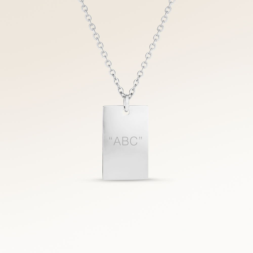 Carré Halsband - Gravyr (Silver)