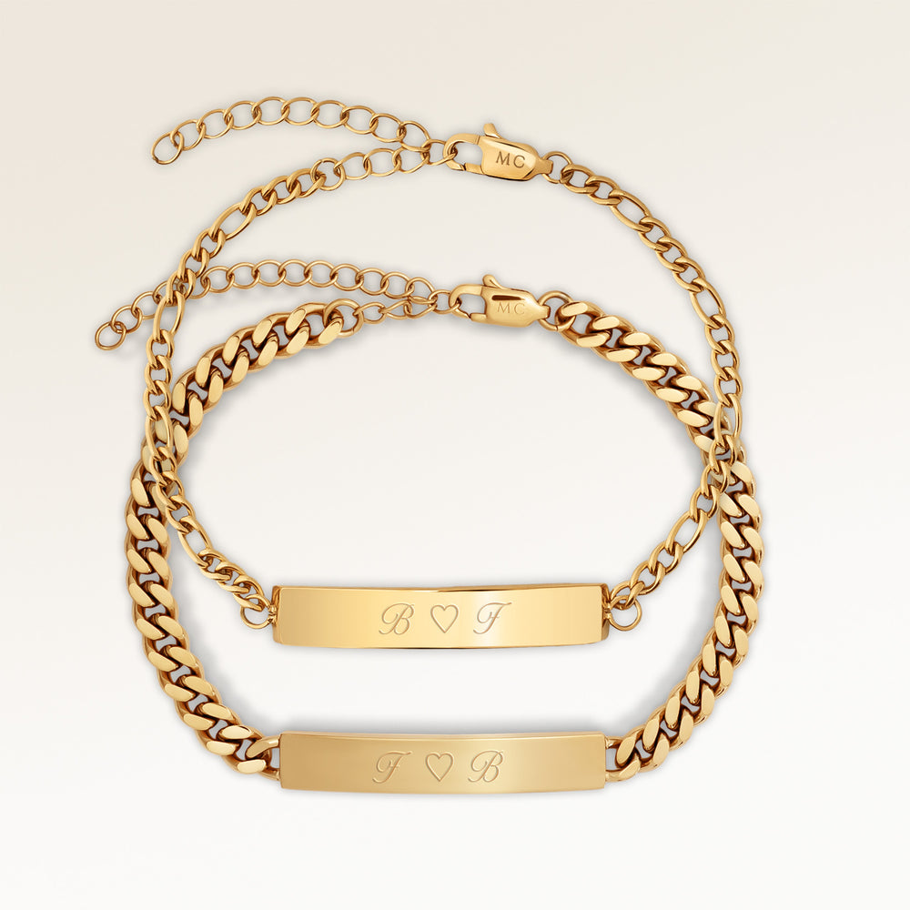 Kärleksarmband - Bar Armband (Guld)
