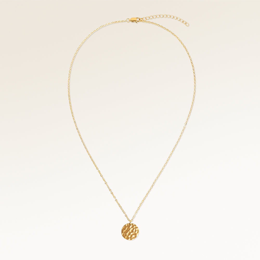 Ocean Waves Runt Halsband - Gravyr (Guld)