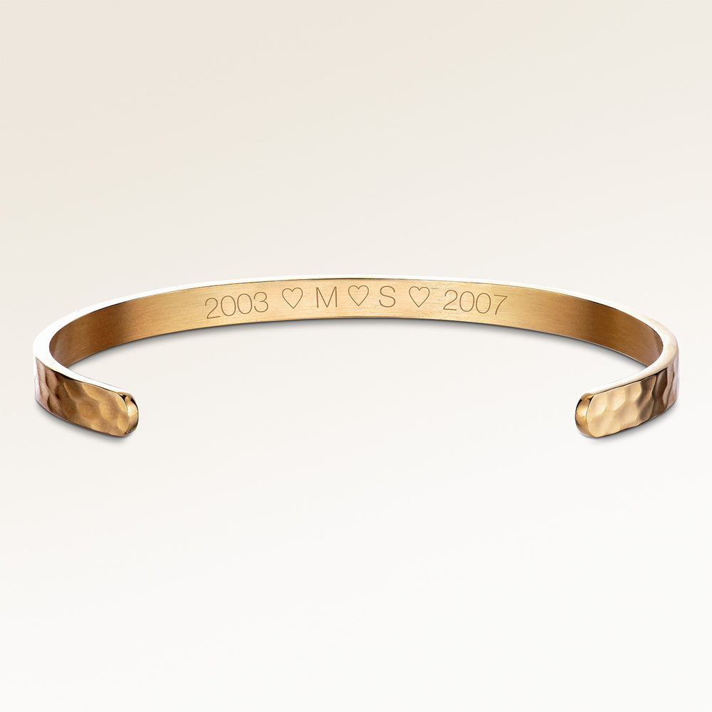 Ocean Waves Armband - Gravyr (Guld)